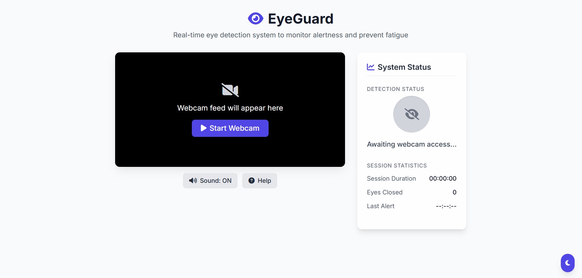 Real-Time Eye Monitoring Tool